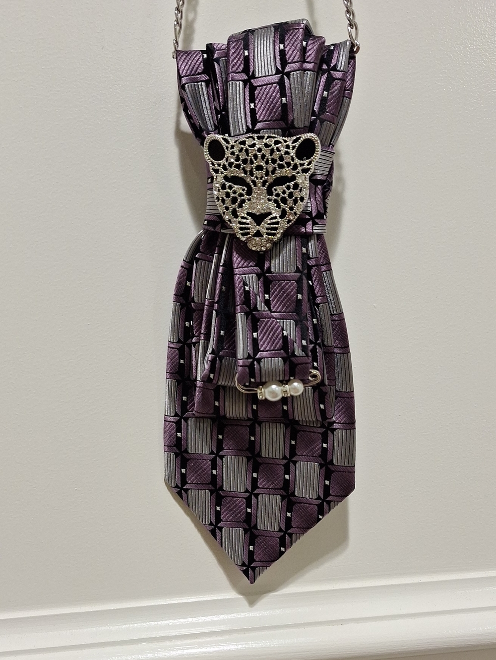Antonio Fellini Upcycled Necktie Necklace
